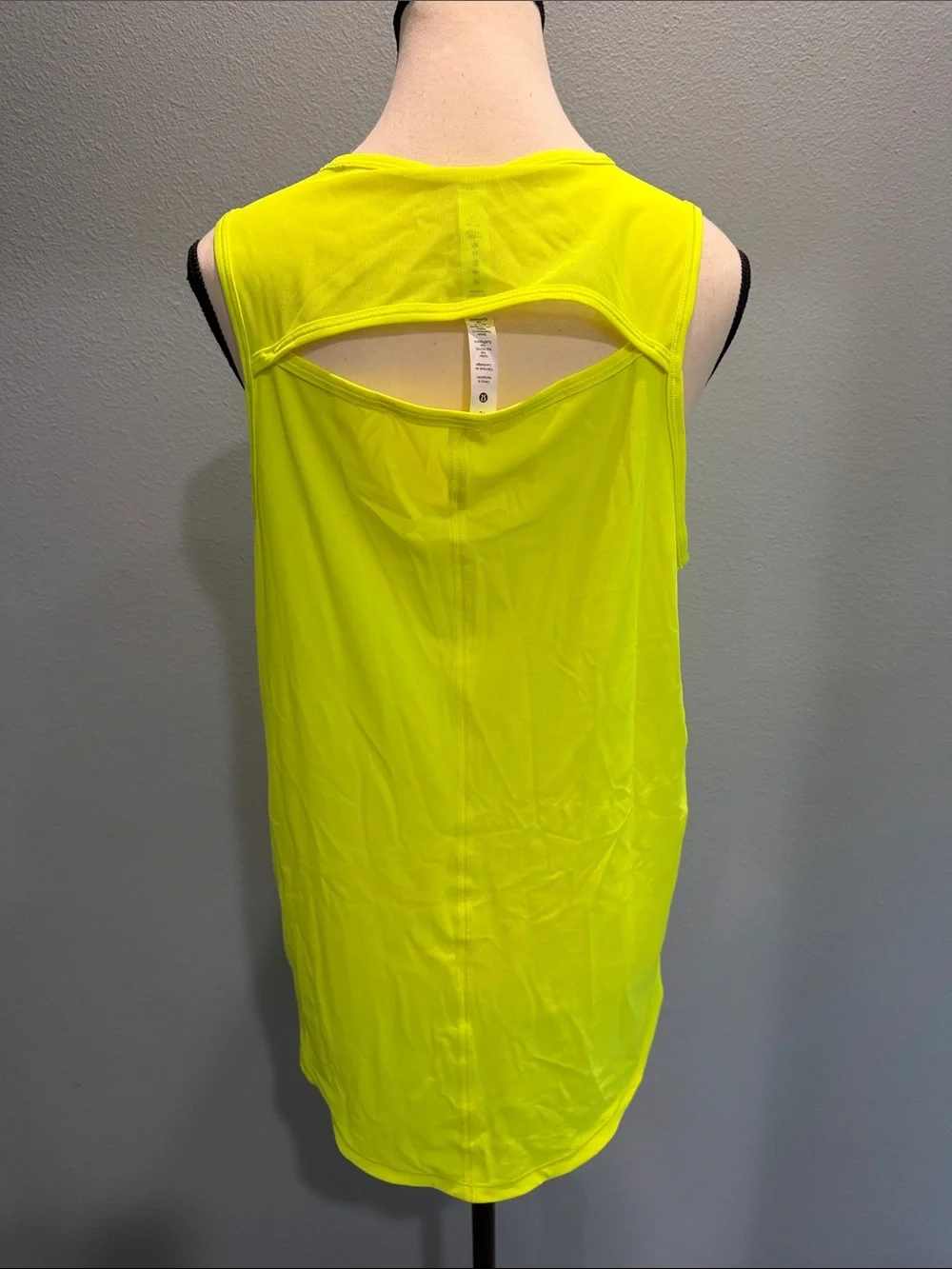 lululemon athletica Neon Yellow Sleeveless Performance Tank
